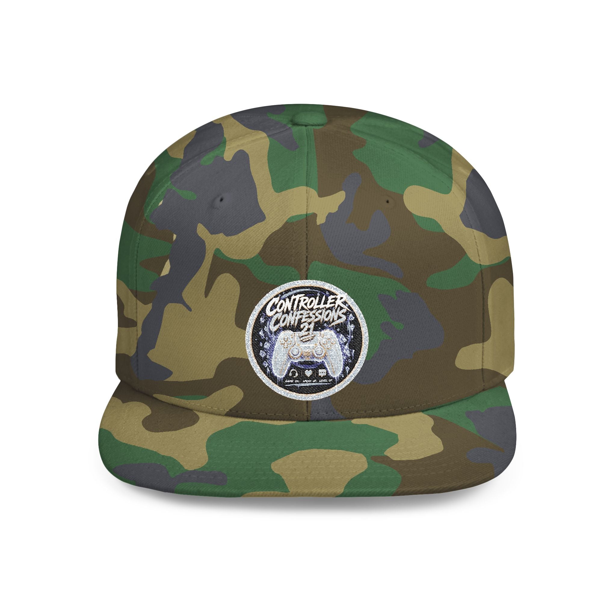 Controller Confessions 21 Embroidered Snapback | Gaming Cap
