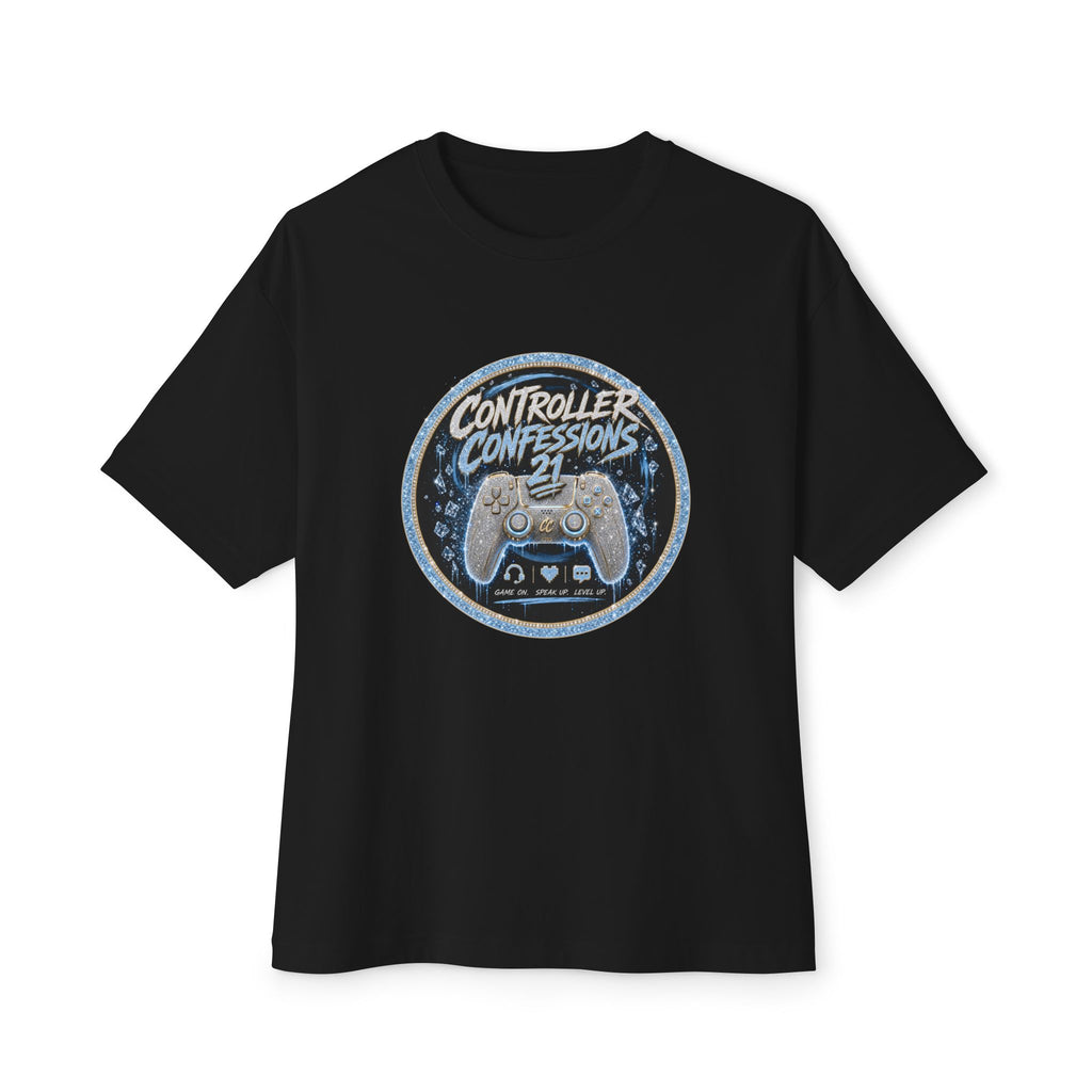 Controller Confessions 21 Oversized Logo Tee | Unisex Gaming Shirt