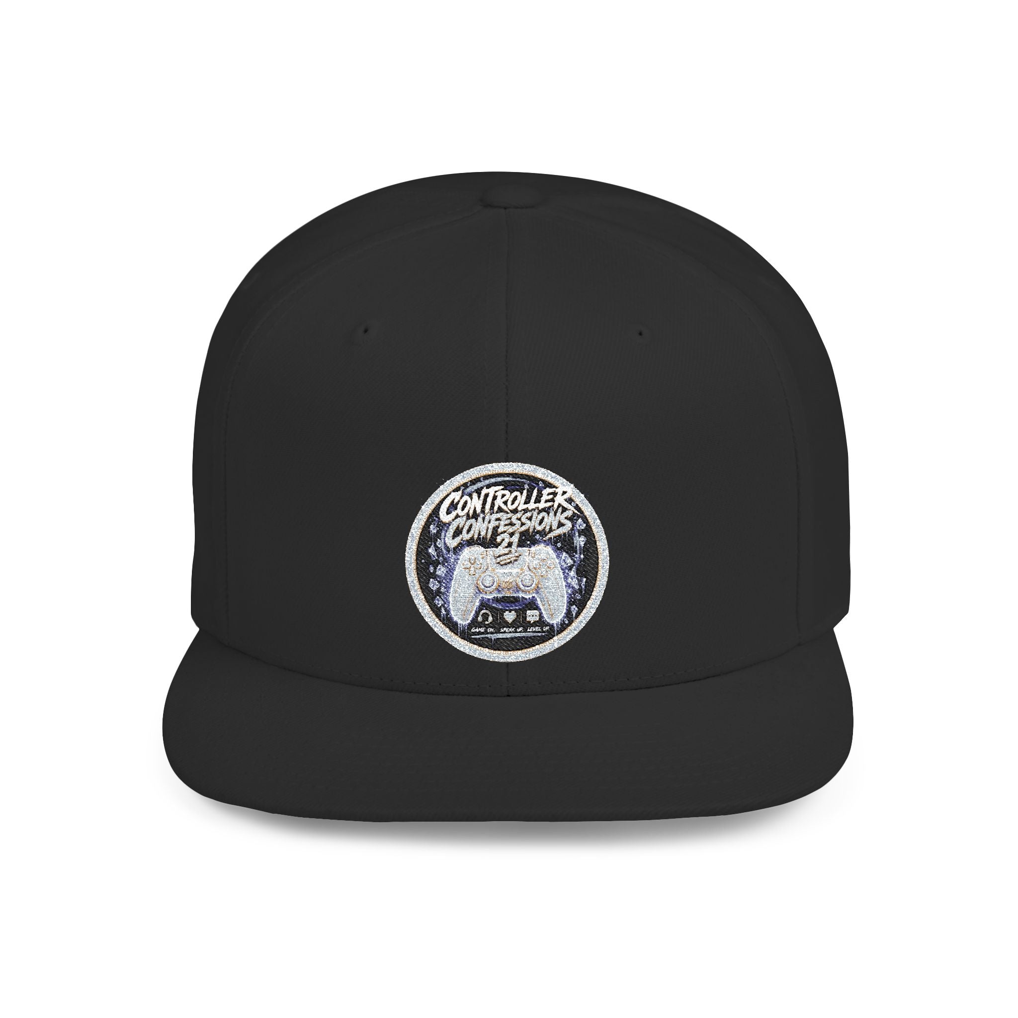 Controller Confessions 21 Embroidered Snapback | Gaming Cap