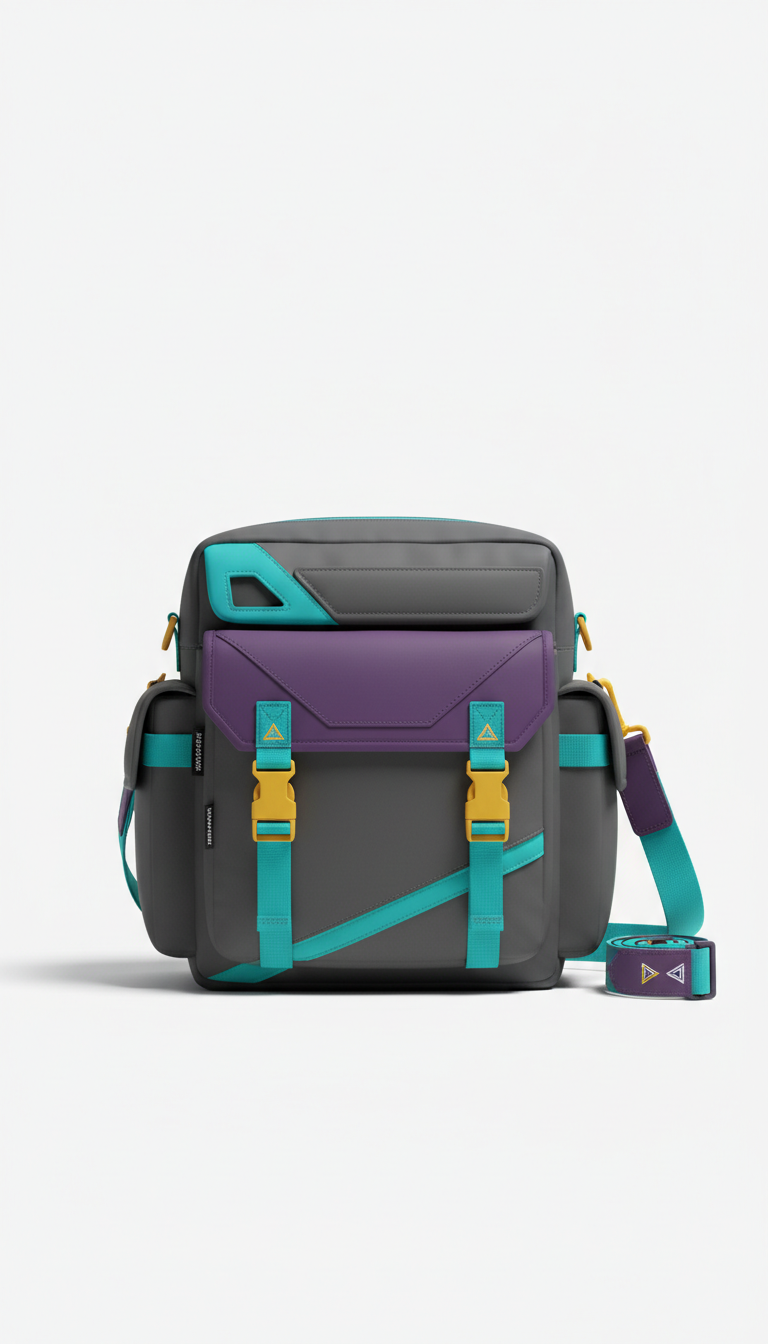 Level Violet Urban Streetwear Bag
