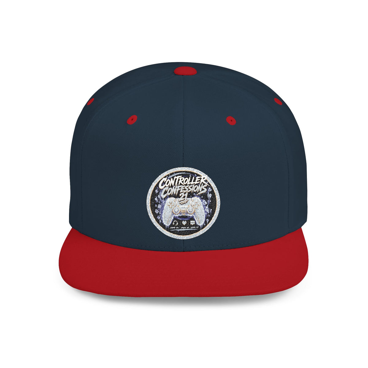 Controller Confessions 21 Embroidered Snapback | Gaming Cap